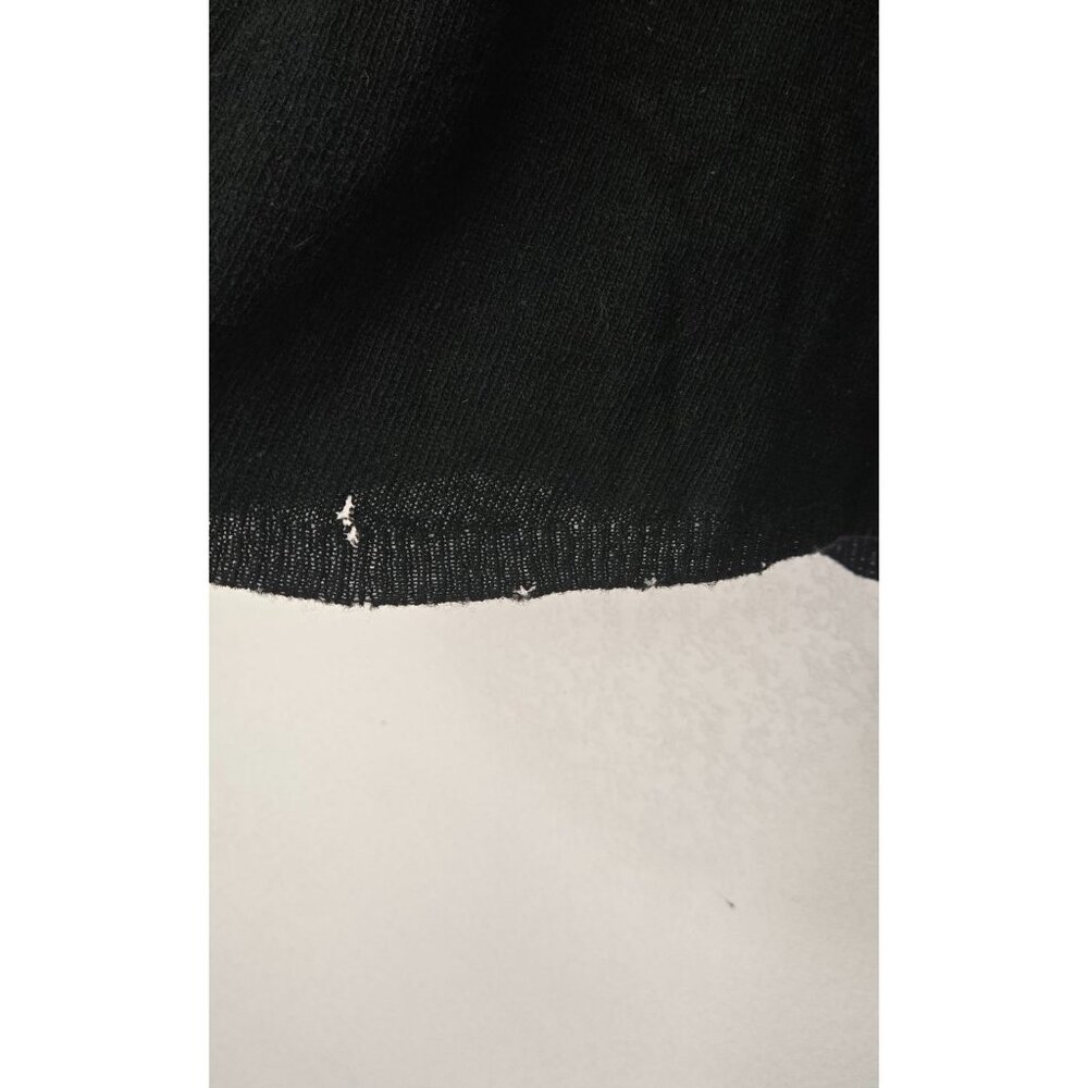 Free People Wool Black Long Sleeve Knit Tunic Floral Embroidered Henley Button P - Picture 10 of 13